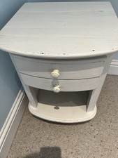 Loaf Bedside table. Solid Wood & Finished In A Shabby Chic Style