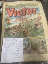 5 VICTOR Comics All December 1983 A True Story Of Men At War 1189/1190/91/92/93
