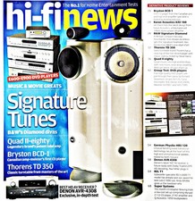HI-FI NEWS DEC 2007 MYRYAD DENON QUAD THORENS B&W SIG, KARAN BRYSTON CYRUS £3.99