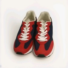 New Unique Lovely Solid Blue & Red Trainers. UK Size 11.