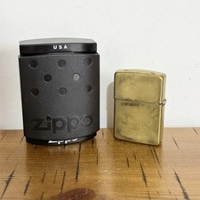 Vintage Brass Zippo Lighter