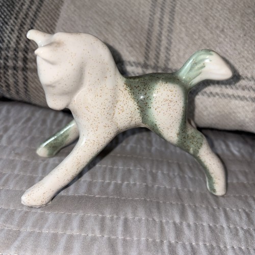 Vintage pottery horse - vintage,