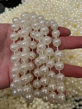 10 mm Cream pretty pearl bead string trimming  for weddings and craft 2m pack