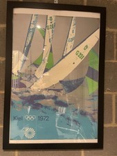 munich olympics 1972 poster Original A0  Keil Sailing. Frame Not Included