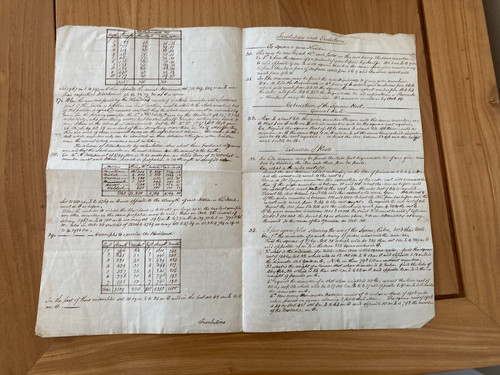 Rare 18thc manuscript haviland - rare,