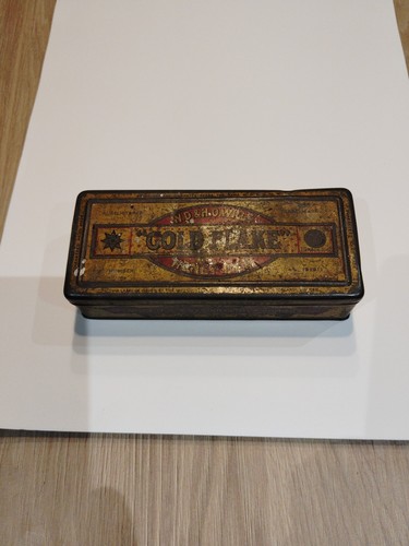 Tobacco cigarette tin gold - cigarette,