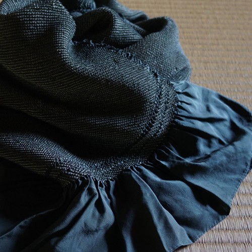 Japanese vintage silk heko obi - japanese,