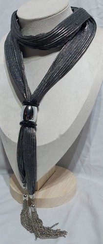 Silver and black striped - silver,