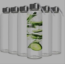 Glass Water Bottle Drinking 500ml Sports Gym Drinking Bottle