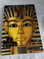 STUNNING TUTANKHAMUN LUXE LARGE JIGSAW BOOK Including 4x 96-PIECE PUZZLES UNUSED