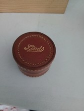 Brown leather stud box antique