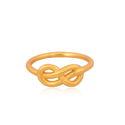 Love knot ring gold - knot,