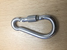 Carabiner stainless steel 316 - stainless,
