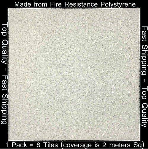 Polystyrene ceiling tile - polystyrene,