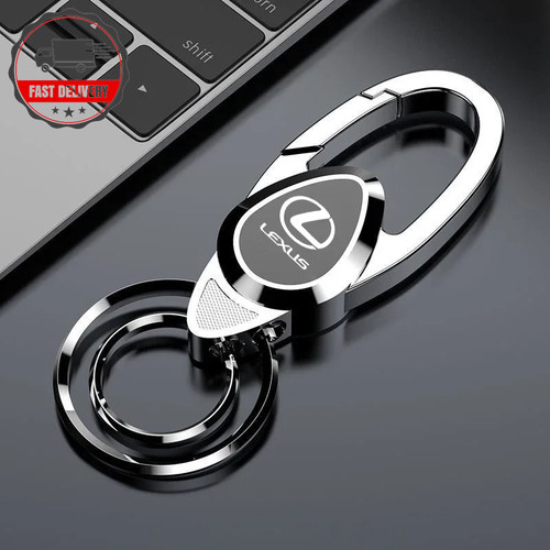 Metal car keychain keyring - metal,
