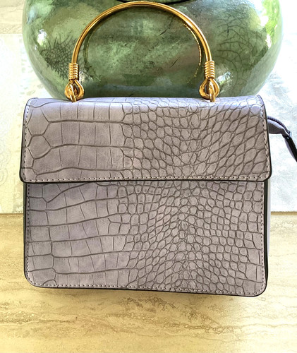 Lavender faux leather women's