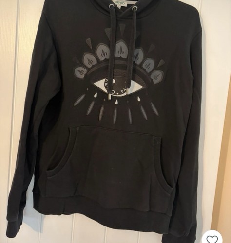 Kenzo black eye hoodie - black,