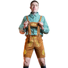 Men,s LEDERHOSEN Real Suede