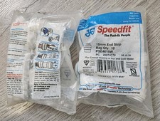 2 X 10 JG Speedfit Emergency Pipe Shut Off Appliance Tap - 15mm. 15ESOTP