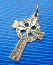 Gold Celtic Cross Crucifix
