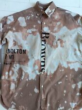 BROWNS of South Molton St. SHIRT Size XL 15in collar CUSTOMISED Dye Print Bleach