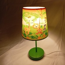 SAFARI JUNGLE WILD ANIMALS LIGHT SHADE  TABLE LAMPSHADE  with lamp