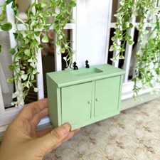 1:12 Scale Dolls House Miniatures Furniture Sink Cabinet Body Wash Country Style