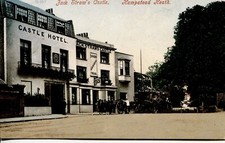 Horse & Carts outside Jack Straws Castle ,Hampstead Heath.London.           T260