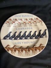 Emma Bridgewater Plate Approx 8.5" inches Jack Russell , Labrador & Greyhound