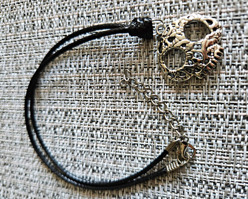 Skull charm pendant - charm, necklace