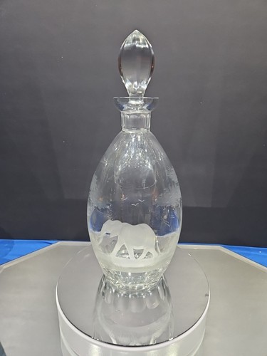 Wine decanter glass elephant - wine,
