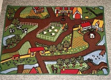 Children Farm Rug Kids Mat Non