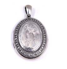 Antique Solid Silver Engraved