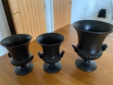 wedgewood urns black