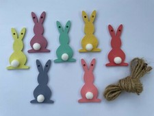Easter Bunting Rabbits Banner