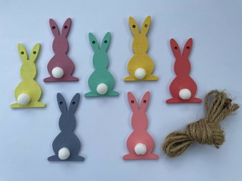 Easter bunting rabbits - bunting,