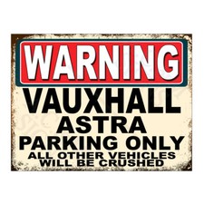 Metal Tin Sign Plaque Warning