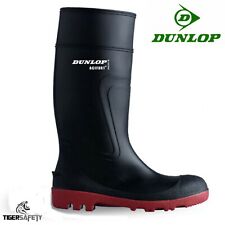 Dunlop Acifort Warwick Black Full Safety Steel Toe Cap Wellington Boots Wellies