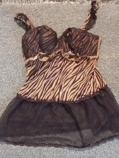 soleil Sucre women Babydoll bra UK 34B, wired, total length  19in: