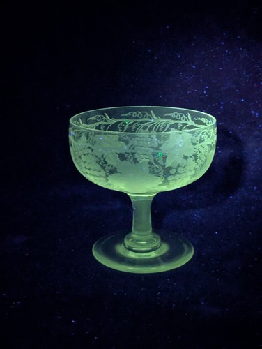 Victorian clear glass etched - victorian,