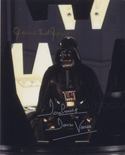 JAMES EARL JONES and DAVE PROWSE - Star Wars (Beckett) GENUINE SIGNED AUTOGRAPH