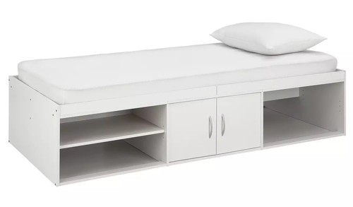 Storage cabin bed white - storage,