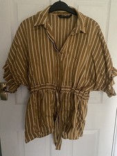 Zara Mustard Striped Top