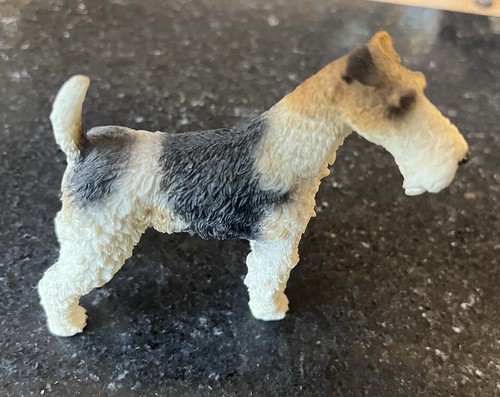 Wire fox terrier dog figurine - terrier,