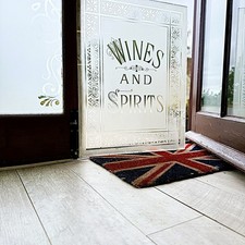 Antique Acid Etched Pub Window