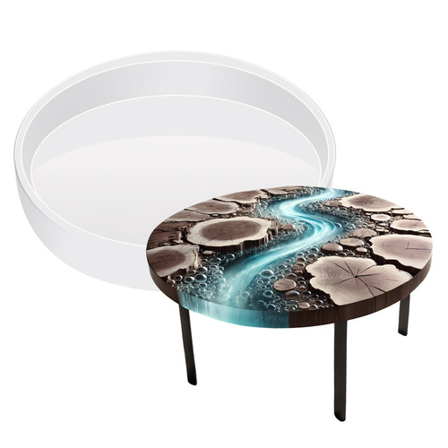 Deep round 33cm river table - round,