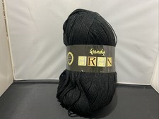 Wendy  Aran Black Yarn 25%