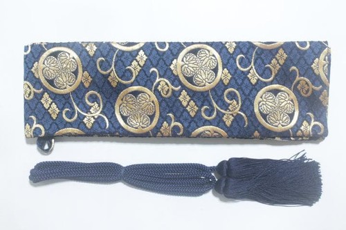 Gold brocade katana sword - brocade, bag