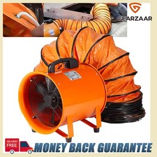 220V 12" 300mm Cyclone Dust Fume Extractor Ventilation Fan with 10m PVC Ducting