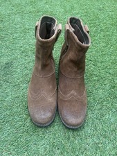 Timberland Earthkeepers Chelsea Boots Suede Brown Slip-on Side Zip UK Size 5.5